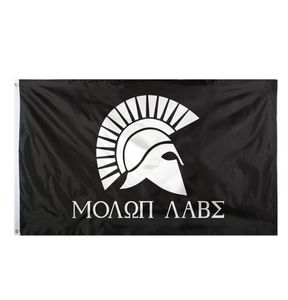 3x5fts 90cmx150cm Greek Spartan Molon LaBe Bandeira Venha e pegue -o Direct Factory6006018