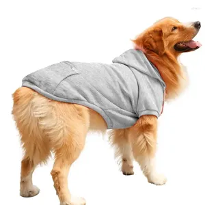 Dog Apparel Hoodies Adhesive Sweatshirt With Pocket Warm Pet Clothes Trendy Coat Fashionable For Dogs Puppy