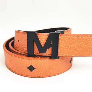 belts for men designer belt for women 3.8 cm width belts brand M gold silver black buckle 7 colors genuine simple belt woman man luxury belt bb simon belt riderode