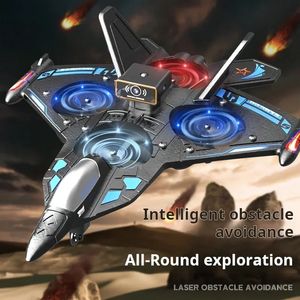 D20 Quadrotor Obstacle Avoidance High Foam Fighter Drone Childrens Remote Control Aircraft Four-axis Flight Simulator 240507