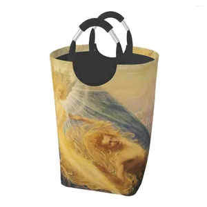 Laundry Bags Angel Of Splendors - Jean Delville A Dirty Clothes Pack