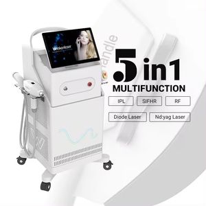 Multifunzione 5 in1 rimozione del tatuaggio ipl ipl yag diodi laser laser peli portata attrezzatura di bellezza del diodo IPL Capelli Lazer Rimuovi il prezzo della macchina laser in vendita