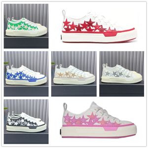 Casual Shoes Men Designer Designer Treaker Koronkie gwiazdy płótno płaskie koronkowe moda czarno -czerwony różowy zielony zielony niebieski ciemnoniebiescy beżowe trenery sportowe trampki sportowe