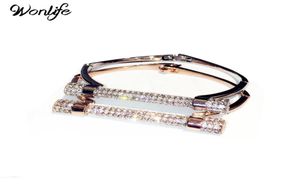 Luxury Crystal Horseshoe Bangle Bangles Gold Silver Color Women Bijoux Rhinestone Cuffia Pulseira Feminina3340008