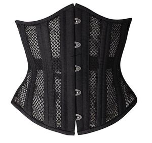 24 Steel Bones Women Mesh Instant Shape Waist Trainer Underbust Corset Body Shapers 28cm Height Torso Girdles Waist Slimming Belt 7673912