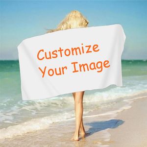 Custom Badetuch 3D bedrucktes Mikrofasel -Strandtuch Weiches Wasser absorbieren atmungsaktive Sommer Schwimmen Personalisiertes Strandtuch 240508