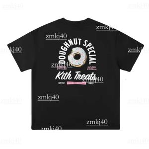 Kith T Shirt Designer T Shirt Mens Donut Butterfly Letter Drukowane mody T-shirty Tee Men Men Men Kith Kith Unisex Streetwear 100% Cotton Casual 466