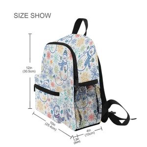 Mochilas que gostam de bolsas para crianças novas para crianças para adolescentes meninas de grande capacidade, boneca de neve backpack Backpack Satchel Satchel Kids Book Bag