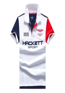 England Männer Hackett Rennen Polo -Shirts kurzärmelig Kragen London Brit Polos Sommer männlich Hkt Sport Tees Aston Martin GT Pro Clode6114647