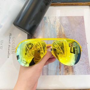 Sunglasses Non-screw Colorful Men Women Pilot Brand Designer Stainless Steel Eyewear UV400 Protection Fashion Frame Collapse
