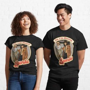 Erkek Tişörtleri Retro Sparks Band Cennet Ödüyor Klasik T-Shirts Unisex Erkek Günlük Pamuk Çift Giyim