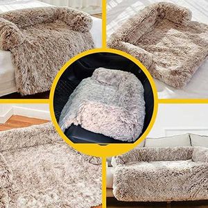 Blankets Plush Kennel Mat Large Dogs Sofa Bed Removable Washable Pet Kennel Blanket Cushion Cat Warm Sleeping Mat Furniture Protector