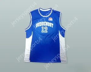 NAY MENS Custom Mens Youth/Kids Slavko Vranes 12 KK Buducnost Podgorica Basketball Jersey con patch top top cucitura S-6xl