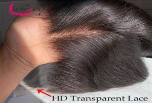 HD Transparent 13x6 Lace Front Wig Glueless 28 30 Inches Body Wave 1B Lace Frontal Human Hair Wigs Pre Plucked Bleached Knots6989581