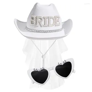 Berretti Western Cowboy Hat Eyewear per occhiali da sole da sole da sole da sole Set di costumi per copricapo femmina Carnivals per matrimoni