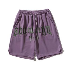 Men's Shorts American Trendy Sports Shorts męscy ulicy luźne spodnie męskie spodnie do koszykówki hip-hop sznurka capris h240508