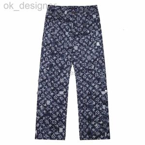 Designer men's jeans wide leg jeans wholesale high waisted jeans with elastic waist summer sweat suit set spain tracksuits