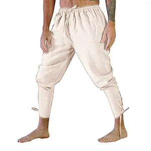 Men's Pants Medieval Viking Pirate Costume For Men Women Trousers Lace Up Renaissance Brown Black Plus Size HalloweenJogg