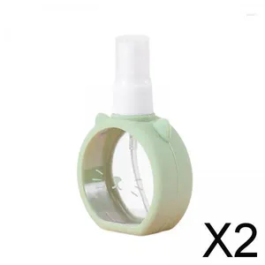 Escovas de maquiagem 2x mini frasco de spray 55ml durável para soluções de limpeza Skincare