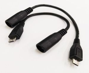 DC Power 55x21mm Female to Micro USB20 Male Plug Charge Cable About 12CM DHL200PCS7201238