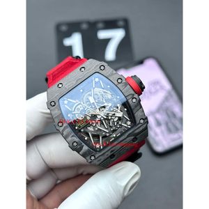 Röd svänghjul mekanisk herr Superclone Watch Automatisk RM35-02 Devils Watchba Designer Watches helt RM035 SKETOO TOURBILLON MOVEM Watch 8418