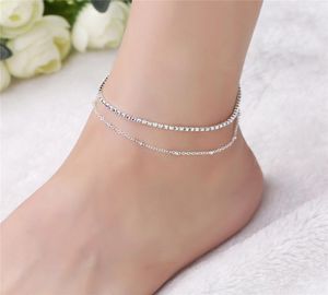 Fashion Moda Praia Anklet Bracciale d'oro Colore d'argento Summer Beache Chaine de Cheville Feed Gioielli per donne Cheville Femme Mujer8222620