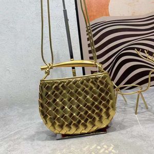 Stores are 85% off New Handheld Small Dign Woven Bag Dumpling Tidy Versatile Handbag Leather WomensSW10