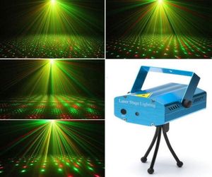 2015 Nowy mini LED Red Green Laser Projector Stage Regulacja oświetlenia DJ DISH Party Club Light DHL1564569