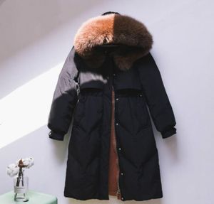 Winter Frauenjacke warme Schichten Außenbekleidung Frauen Designer -Schichten Haarkragen Dekoration Modelle mittelgroße Damenschichten3337414