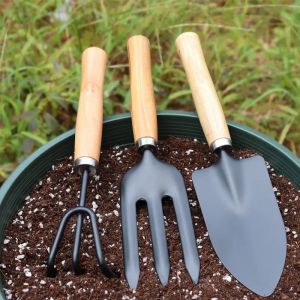 Pots Plant Flower Shovel Household Succulent Planting Gardening Loose Soil Tool Mini Stainless Steel ThreePiece Set Potted Planter