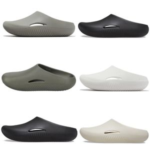 Mellow Recovery Clog Män kvinnor tofflor CLOGS Designer Sandaler Flat Slides mode svart vit rosa cement grå olivkvinna utomhus strand sommar flip flops scuffs