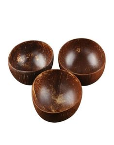 Naturalna miska kokosowa dekoracja sałatki owocowej makaron ryżowy drewniany rękodzieła kreatywne miski skorupowe LX40528884360