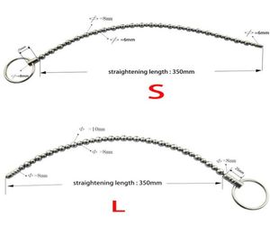 Perle uretrali in acciaio inossidabile suoni di suoni solidi dilatazione di dilatazione pinis pinis plug giocattoli sesso maschile uretra 2108203823217