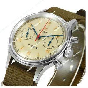 40 mm China Aviation Chronograph Movimento del gabbiano 1963 Orologio meccanico per uomini 40 mm ST1901 Sapphire 38mm orologi da uomo pilota 210804273o