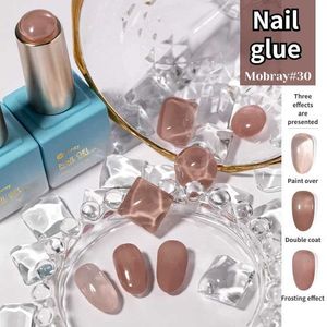 Nail Gel Glue Polish Display White with Undertone Translucent UV Ice Nude Jade Fat Jelly Color Set Q240507