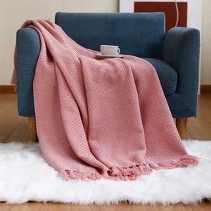 Cobertores textil city home sofá decorar capa inverno quente arremesso cobertor sólido simplicidade grã