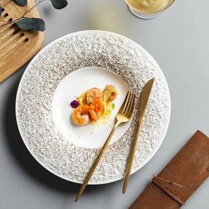 Plates Ceramic Western Dinner Plate Steak Fruit Salad Bowl Sushi Dessert Dim Sum Dish Cold Dishes Tableware