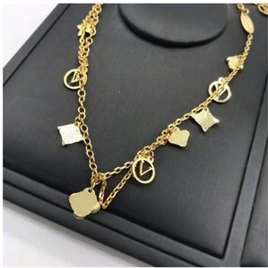 luxury designer v necklace gold necklaces sterling silver jewelry Designers for women chain party wedding engagement lovers gift7028837