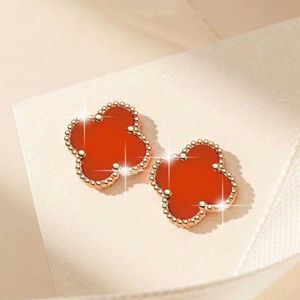 Elegant and noble master design earrings Fashionable clover female famous socialites style with common vanly