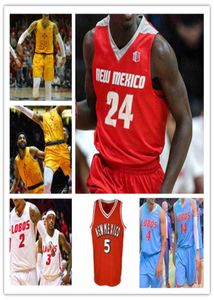 Custom 2020 Basketball New Mexico Lobos College Jerseys JaQuan Lyle Corey Manigault Carlton Bragg Jr Keith McGee Vante Hendri4737558