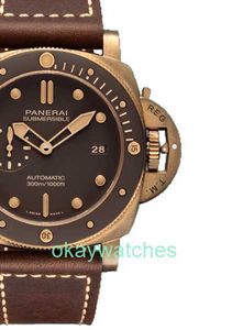 Fashion Luxury Penarrei Watch Designer Box Certificate Stealth Series Bronze Automatic Mechanical Mens PAM00968