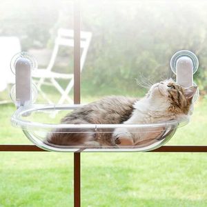 Letti per gatti mobili gatto pinna gatto pinna per gatto pendere nido appeso balcone di aspirazione tazza di aspirazione per gatto da caccia il letto estate rifornimento gatto letto d240508