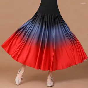 Gonne femminile chiffon gonna donna avvolgere sciarpa lady lady lady patchwork danza danza ad alta elastica pieghetta Q376