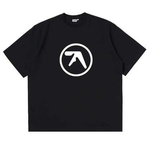 TS 2024 KOREAN STYLE MEN T -Shirt Baumwoll Aphex Twin Y2k Streetwear Grafik Koreaner Modedruck Harajuku Vintage Tops T -Shirts Übergroße J240506