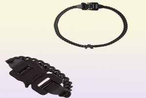 2020 1017 ALYX STUDIO LOGO black Chain necklace Bracelet belts Men Women Hip Hop Outdoor Street Accessories Festival Gift shi9555969