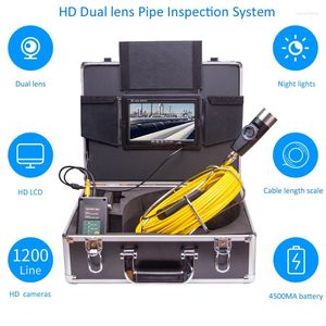 Night-Vision Pipeline Abwasserrohr-Rohr-Inspektionssystem mit zwei Objektiven und HD LCD 7inch Support Record Video WP70E