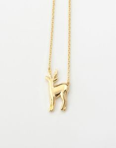 1 Sika deer elk antler pendant necklace Christmas reindeer fawn animal clavicle simple children039s Lucky woman mother me9321573