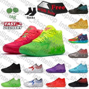 Lamelo Ball Shoe 1 2,0 MB.01 Męskie buty do koszykówki SKORET MĘŻCZYZN KOBIETA TOP KRÓLOWE RICK I MORTY PURYLE BLUE PROJEKTACJE BUTE