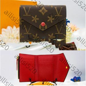 Braune Blume Rosalie Victorine Wallet Women Coin Geldbörse M41938 Kartenhalter Schlüsselbund Mann Designer Geldbeutel Key Beutel -Kartenträger kleine Geldbörsen Reisekupplungsbeutel