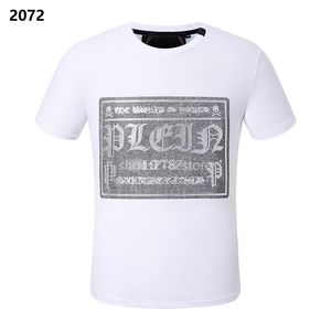 Philipe Plein T-shirty luksusowe markę mody oryginalny design latem wysokiej jakości koszula krótkie rękawie pp krineston hip hop streetwear swobodny tshirt ubrania